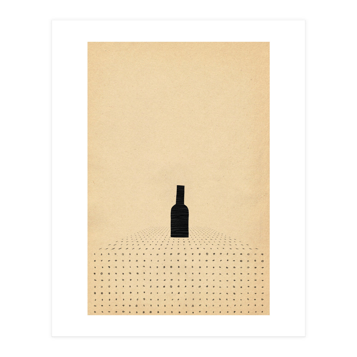 Wine bottle on the table (Print Only)