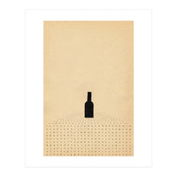 Wine bottle on the table (Print Only)