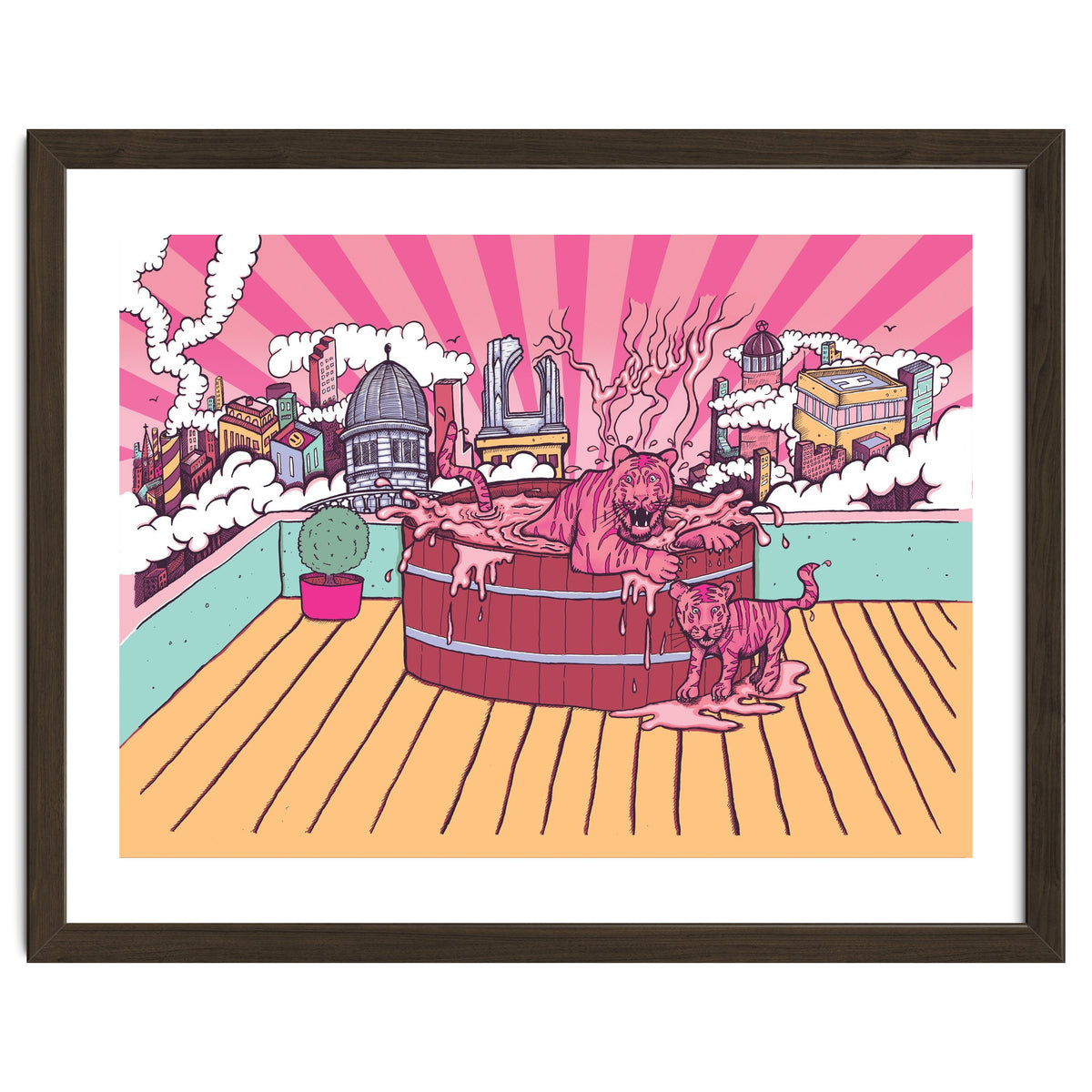 Strawberry Tigers Rooftop Jacuzzis Abbeydale Brewery x Lewy  12.4% ABV Strawberry, Chocolate, Smoked, Cherry Wood-chipped, Imperial Dessert Stout.