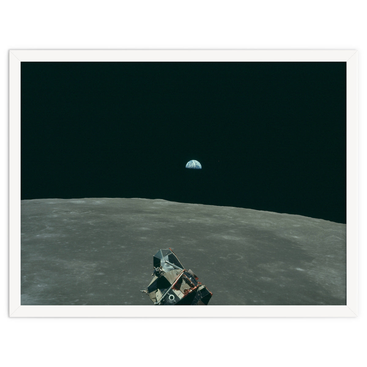 Earth, Moon And Lunar Module, As11 44 6643