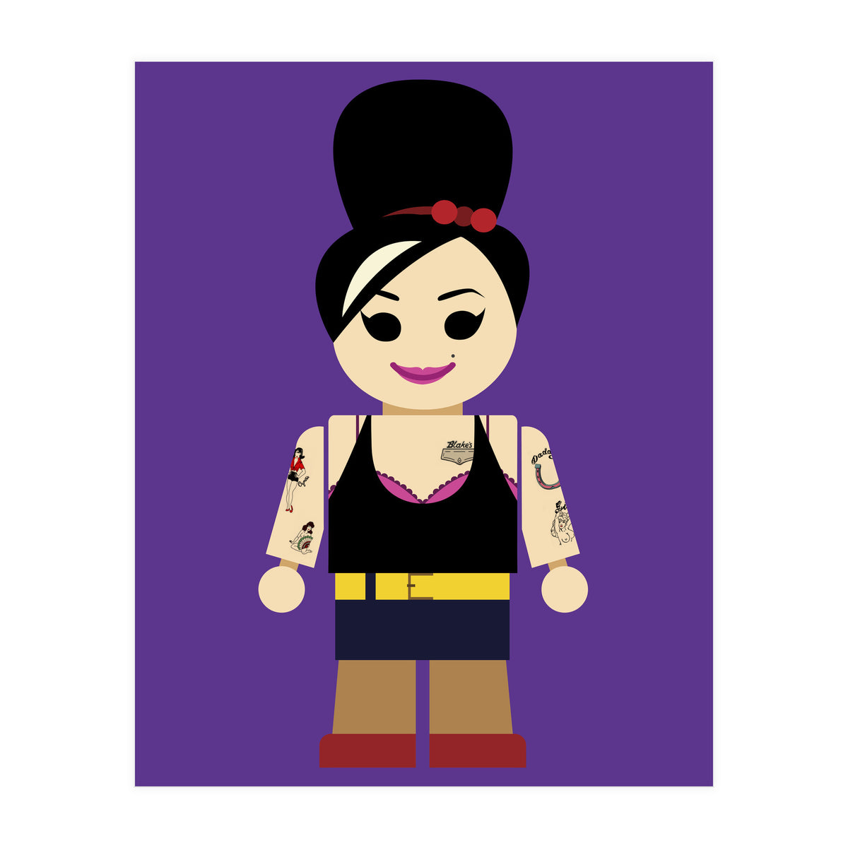 Amy Winehouse Toy (Print Only)