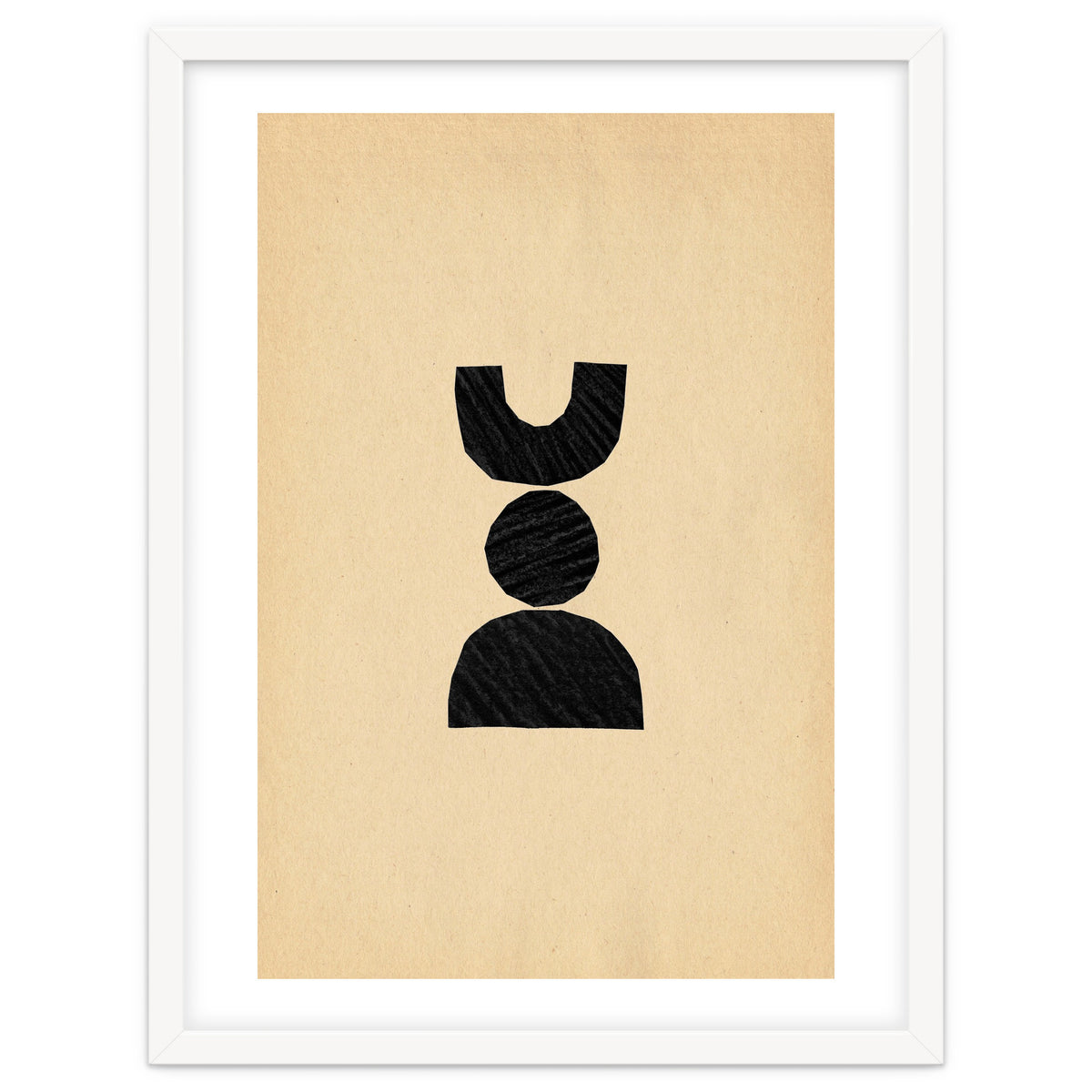 Abstract balancing shapes