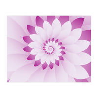 Abstract Pink & White Floral Design  (Print Only)