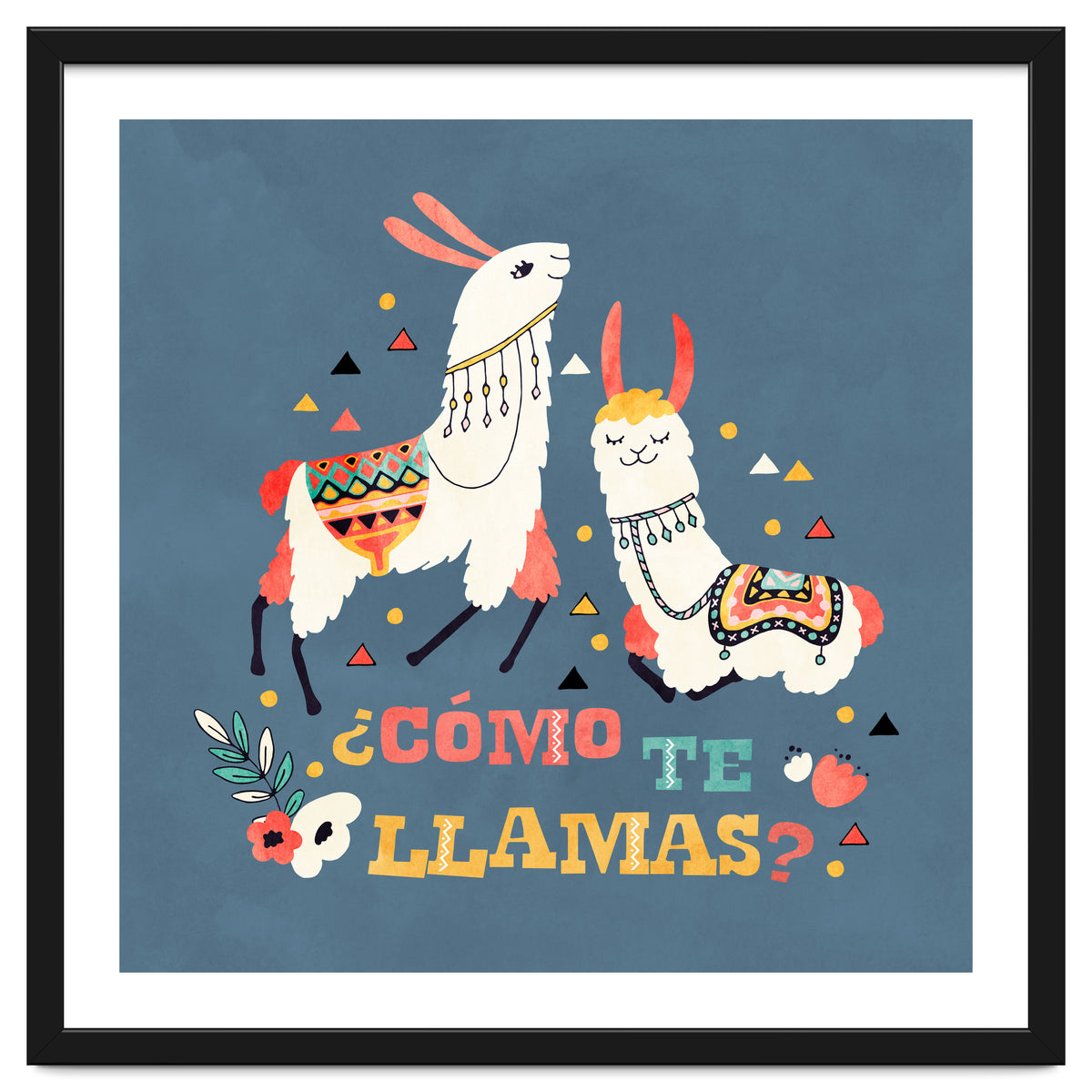 Llama With Cactus Como Te Llamas Spanish Saying 2