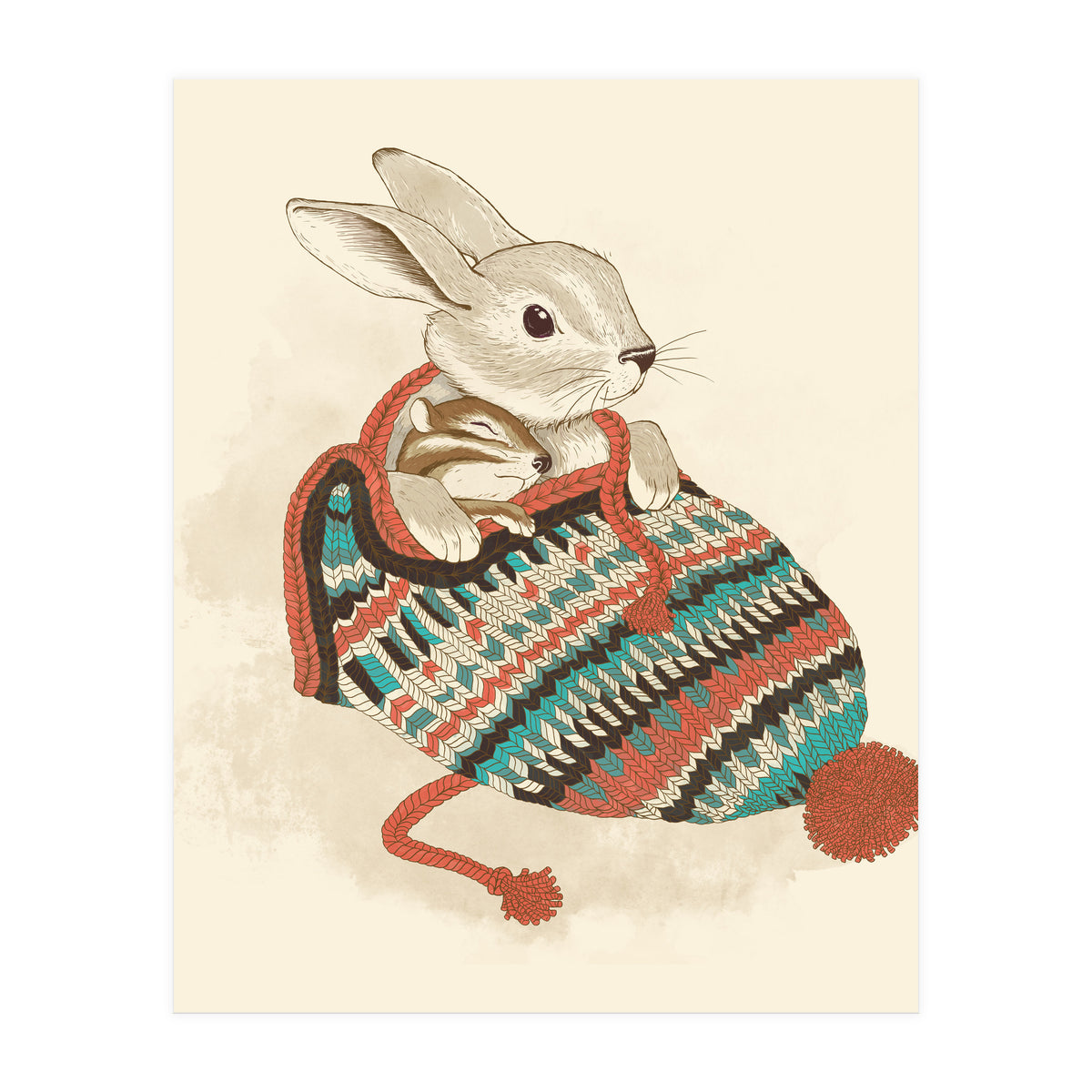 Cozy Chipmunk (Print Only)