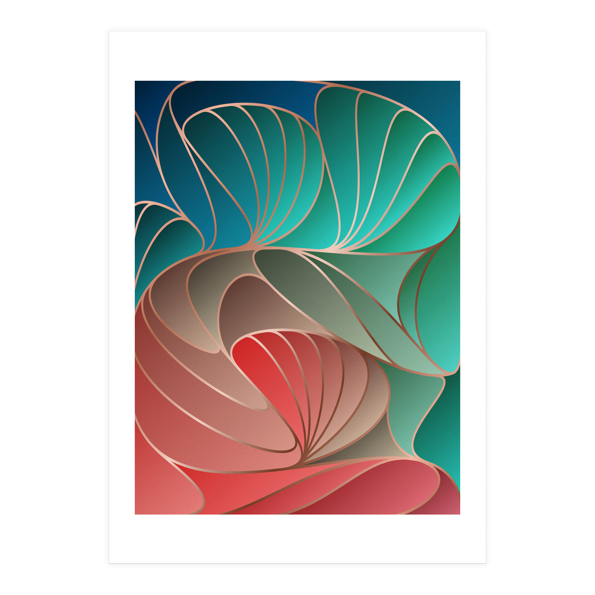 Colorful Art Deco I (Print Only)