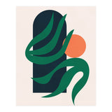 Mid Century Modern Botanical Geometric Art (Print Only) thumbnail