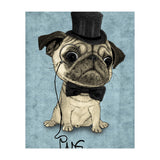 Pug, Gentle Pug (Print Only) thumbnail