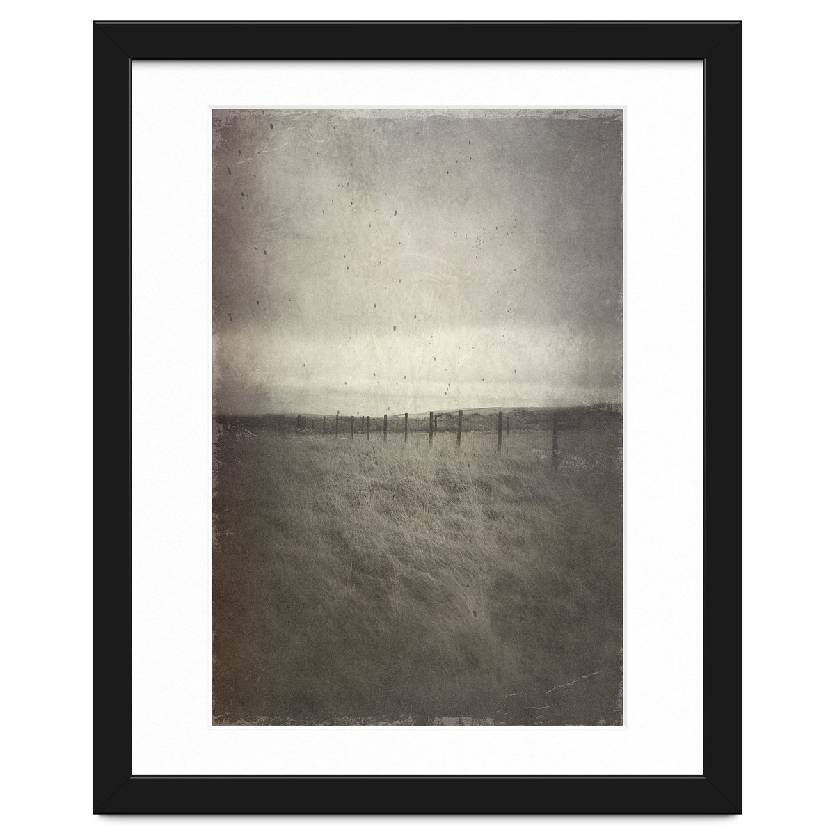 Bleak winter landscape of Saddleworth Moor