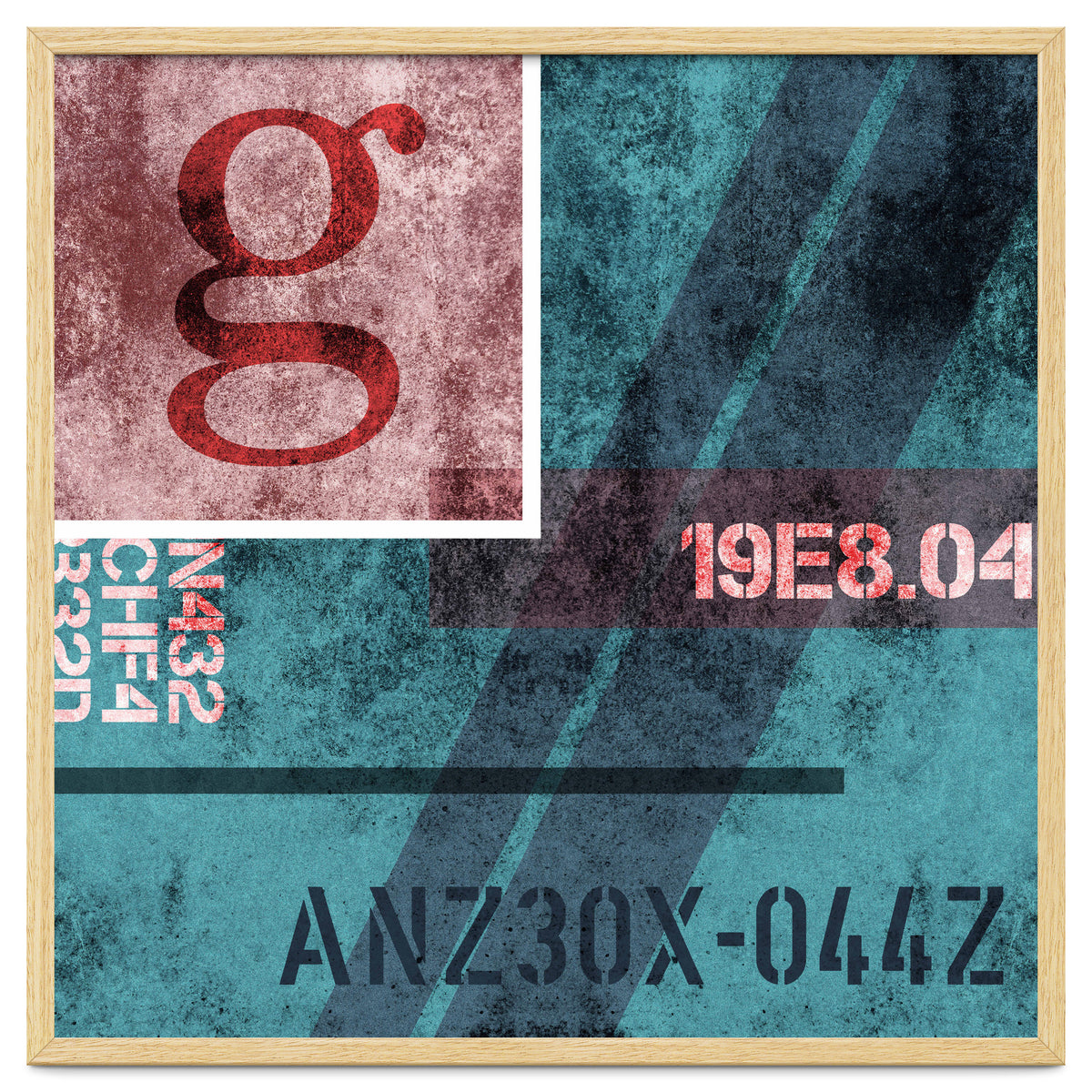 Abstract Industrial Blue