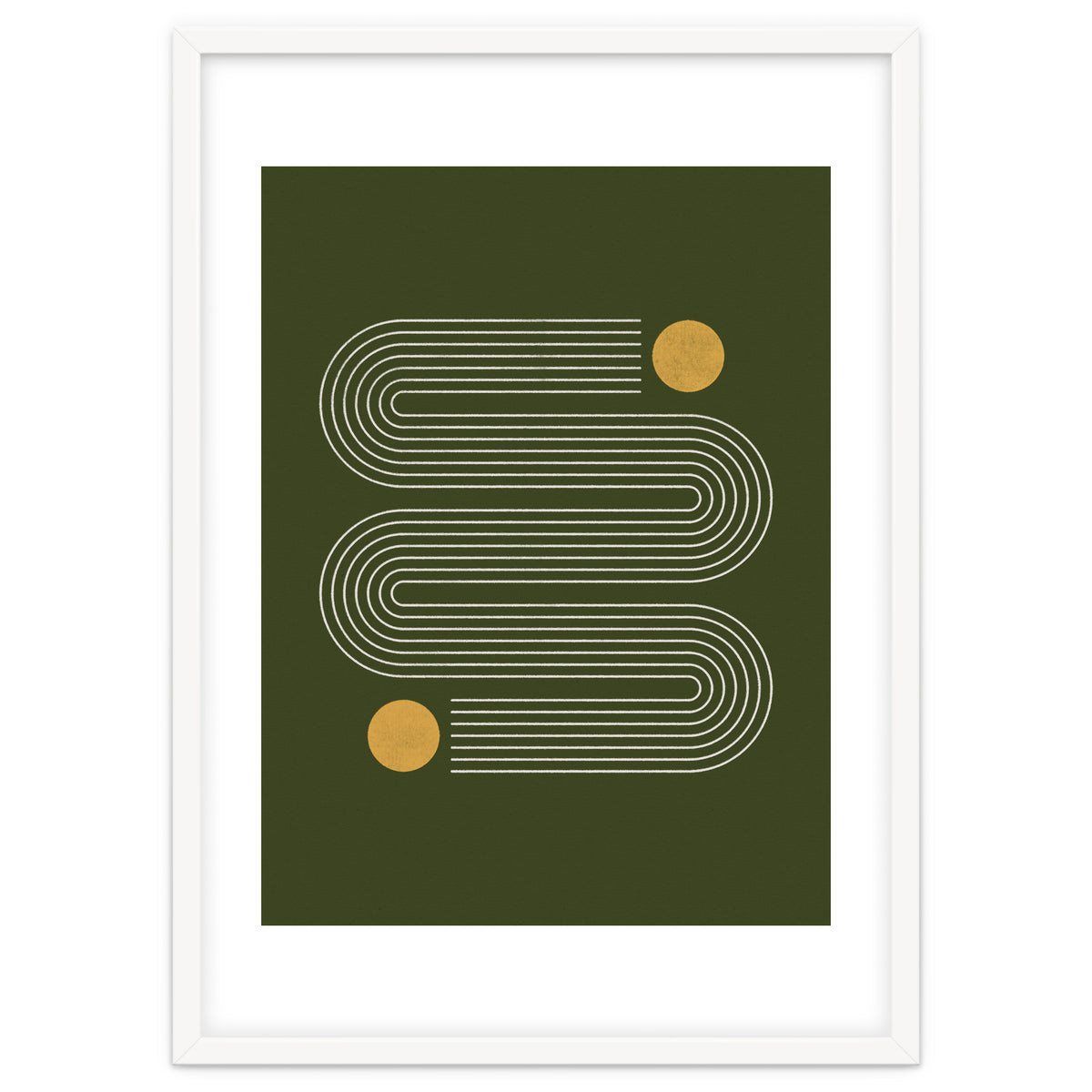 Mid-Century Modern No.25 - Woodblock Print