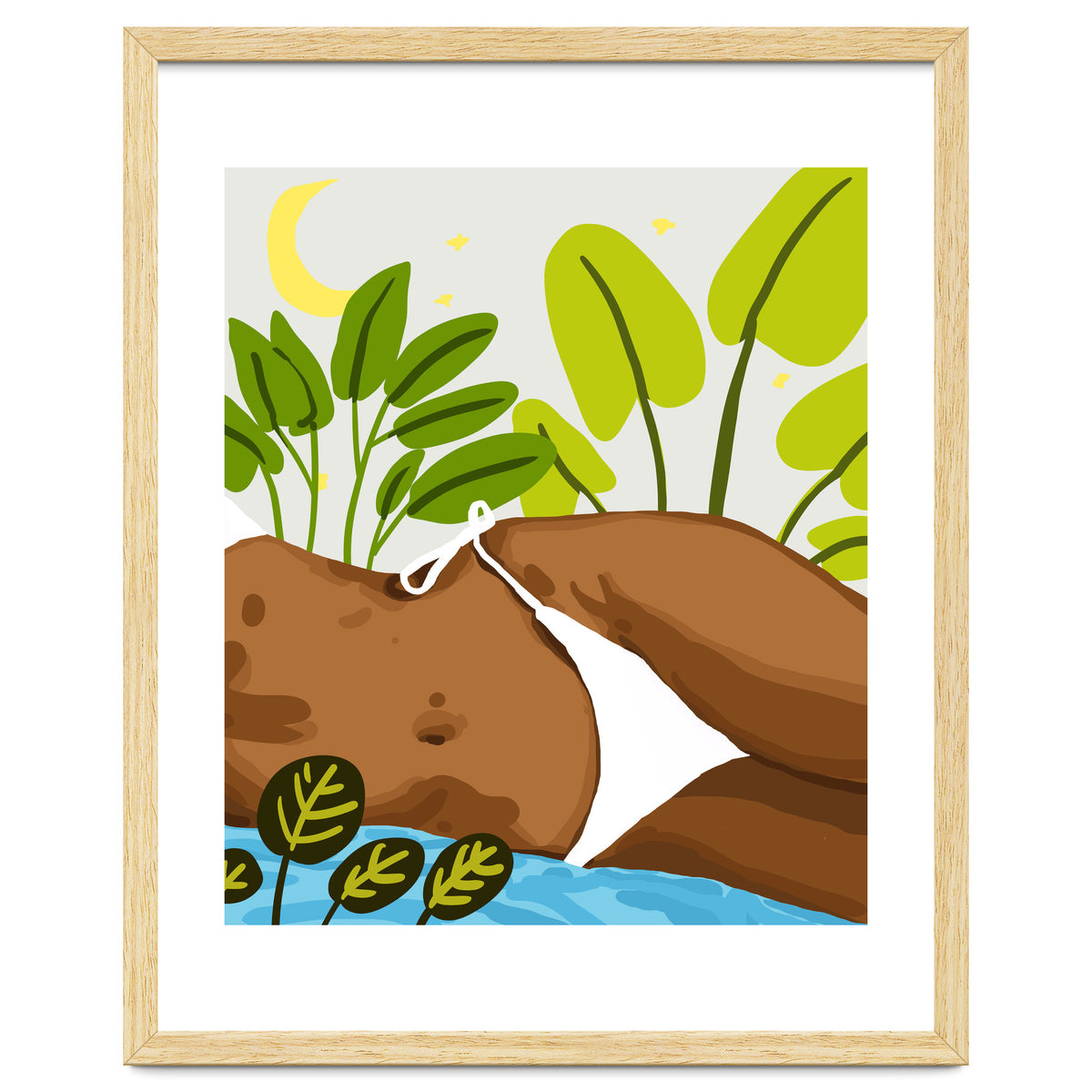 Is it Summer yet Modern Bohemian Black Woman, Bikini