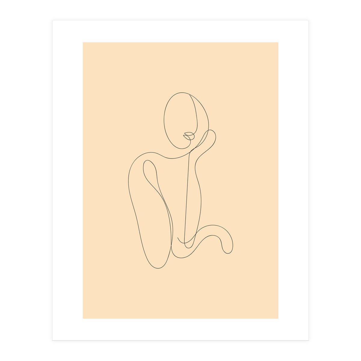Female Line Art Drawing (Print Only)