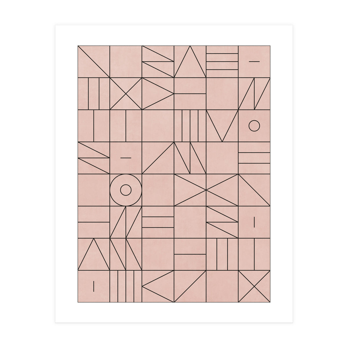 My Favorite Geometric Patterns No.2 - Pale Pink (Print Only)