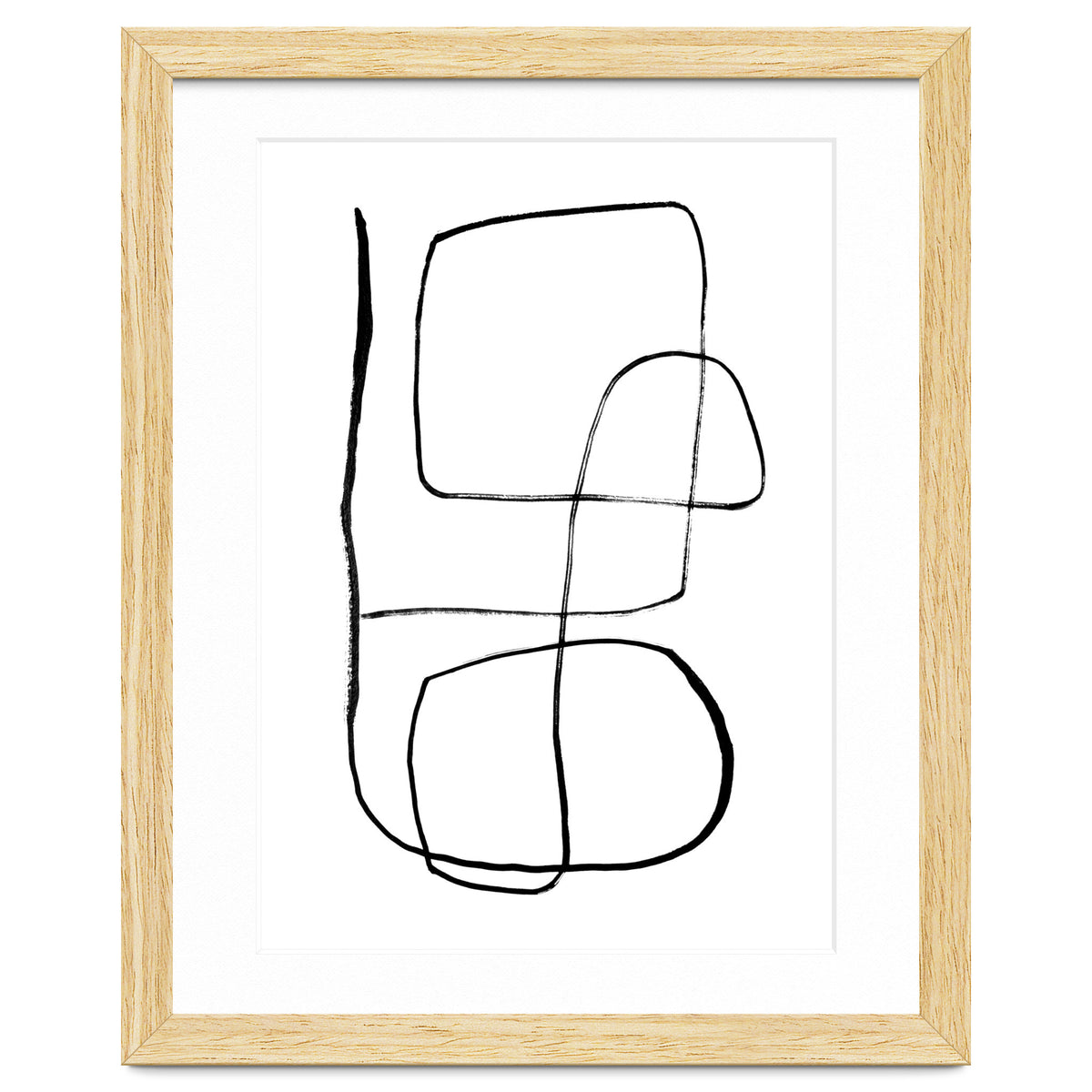 Mid-Century Line Art Print #3