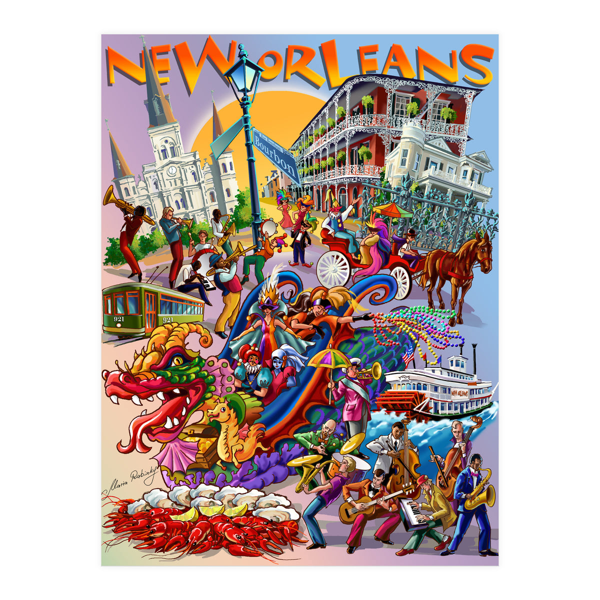 New Orleans Illustration (Print Only)