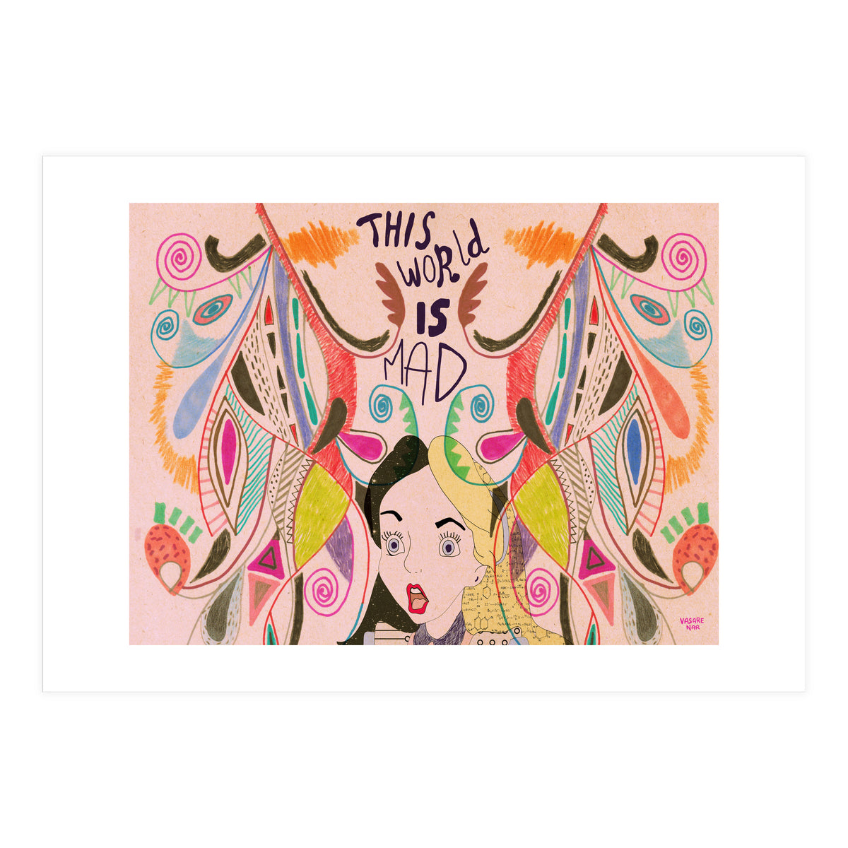 Alice In Wonderland illustration (Print Only)