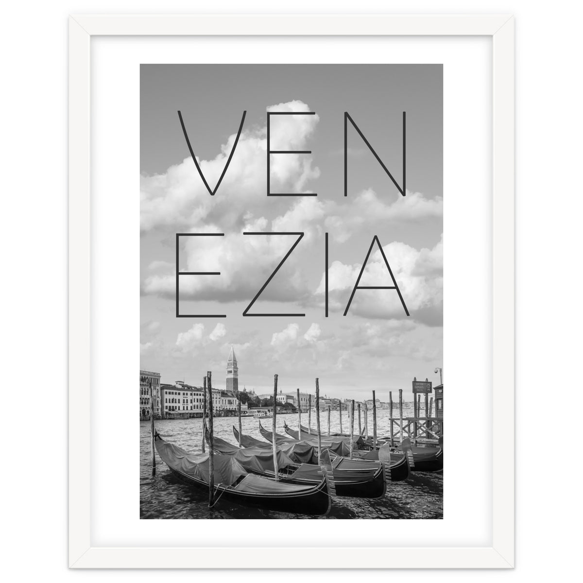 VENICE Grand Canal and St Mark's Campanile | Text & Skyline