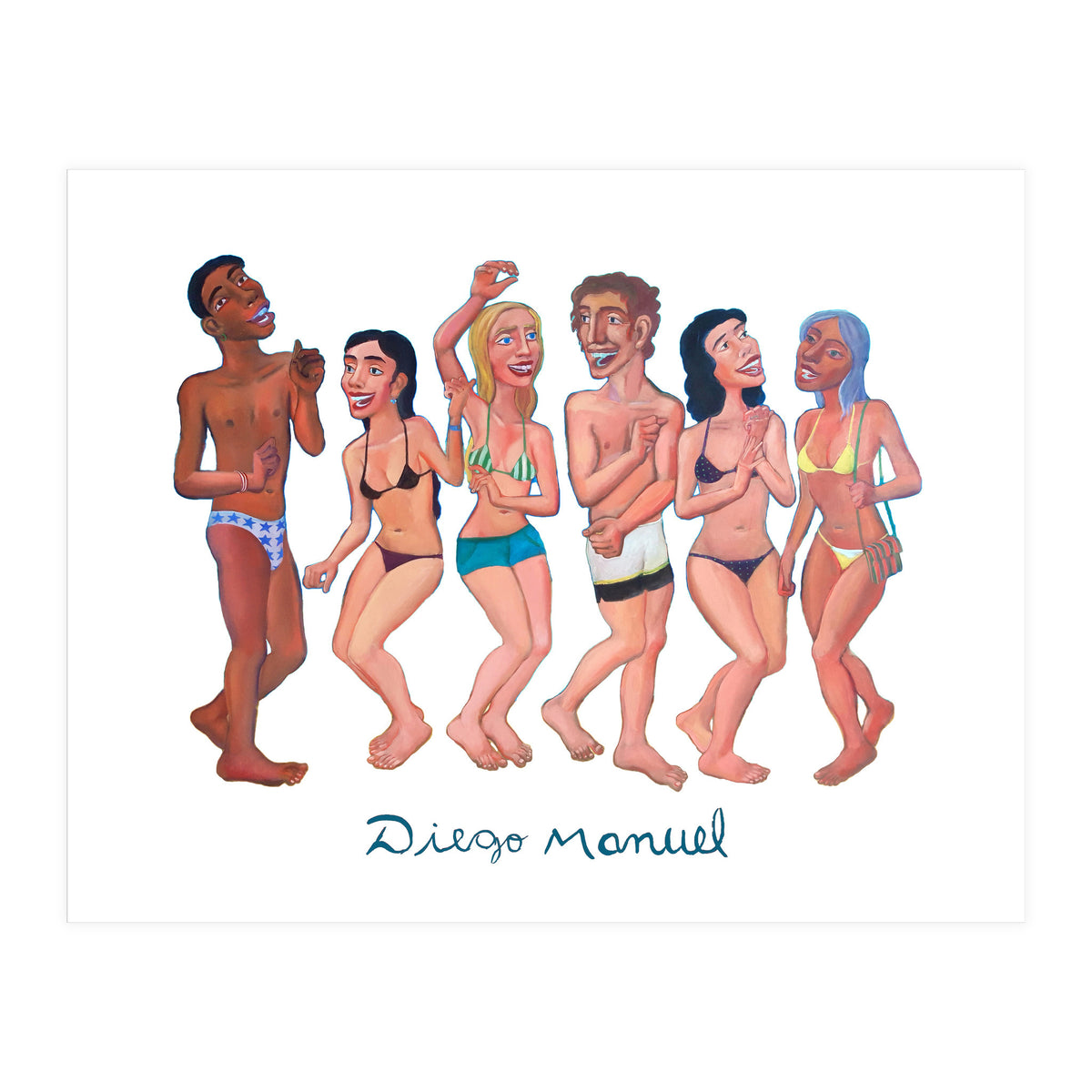 Fiesta En La Playa 4 B (Print Only)