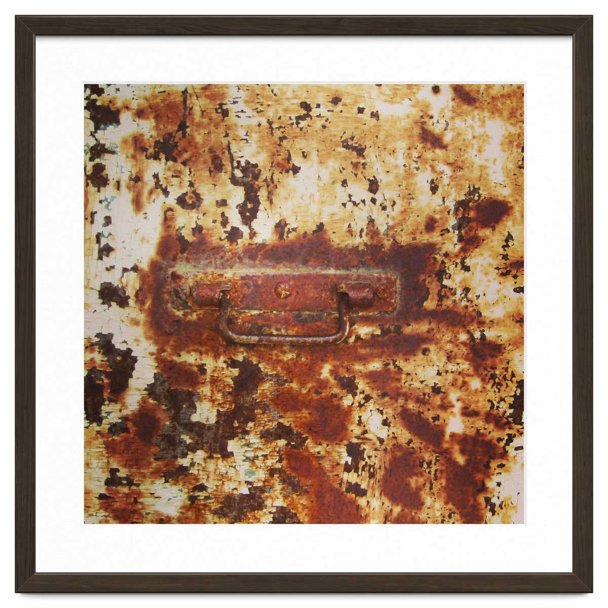 Rusty metal door
