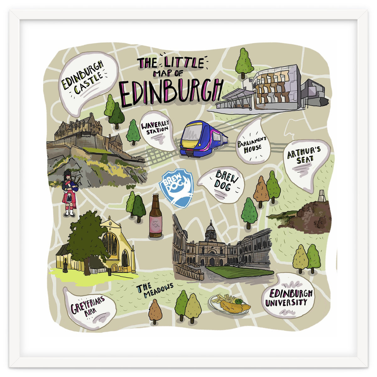 The Little Map of Edinburgh