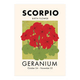 Scorpio Birth Flower Geranium (Print Only) thumbnail