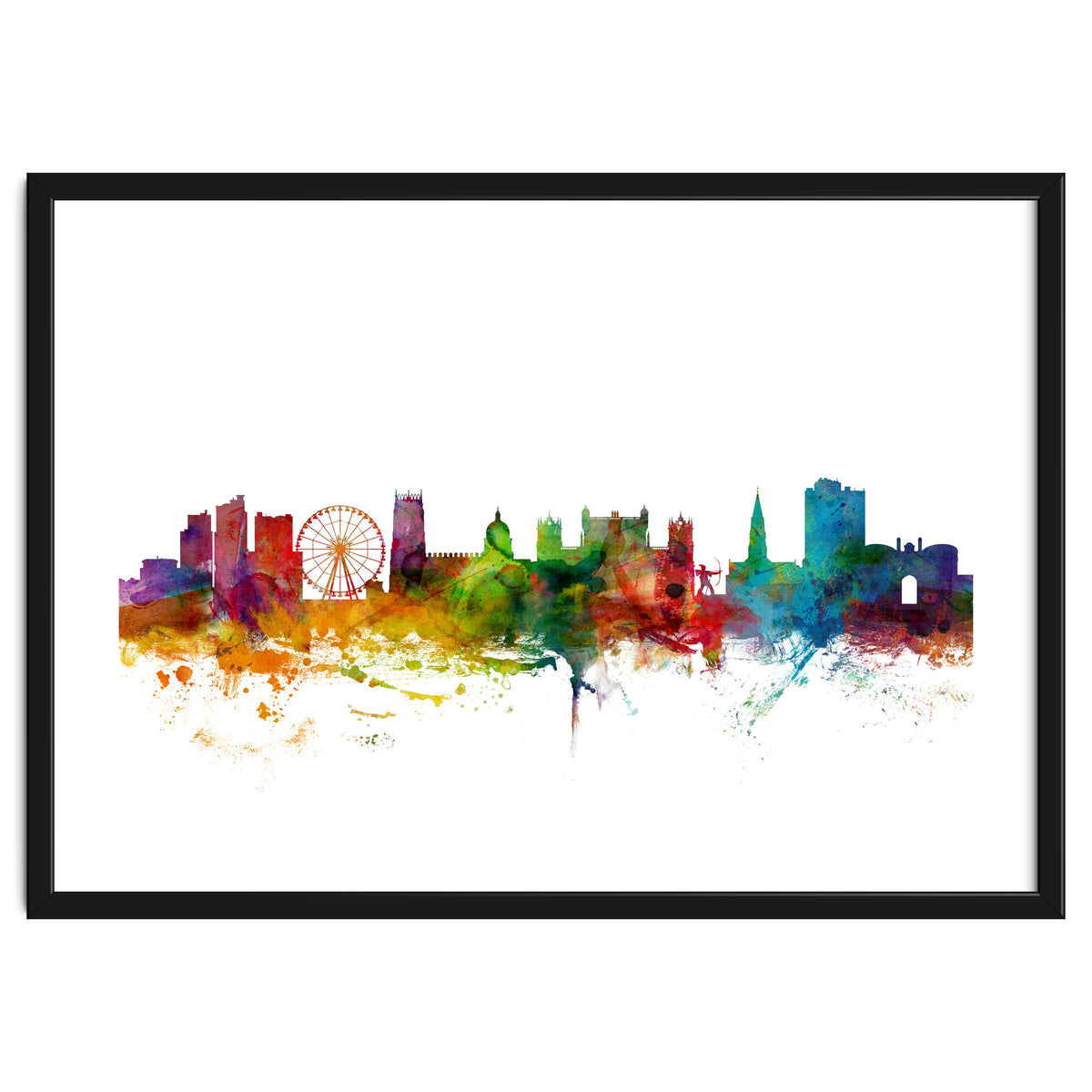 Nottingham England Skyline