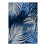 Palm Leaves Blue  (Print Only) thumbnail