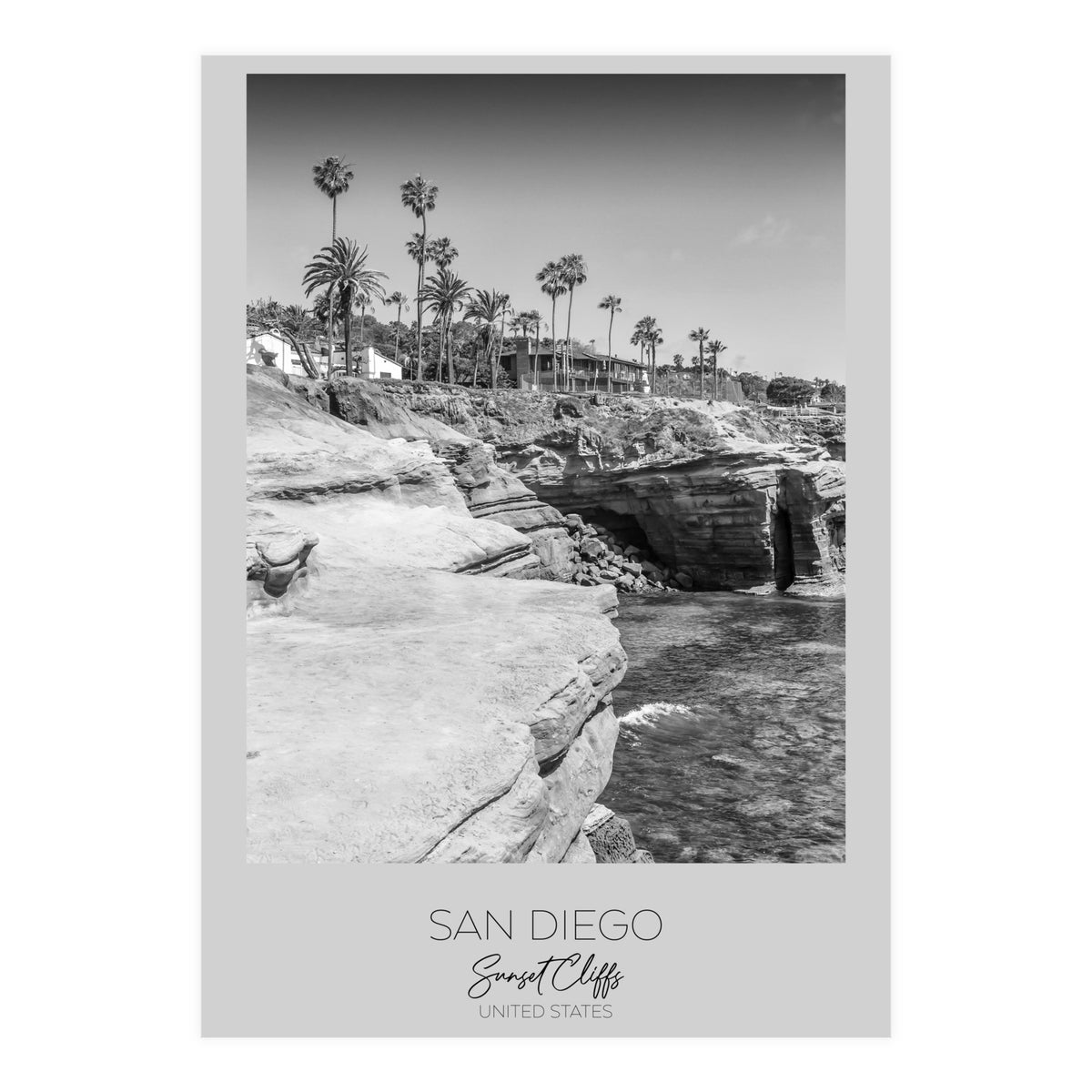 In focus: SAN DIEGO Sunset Cliffs (Print Only)