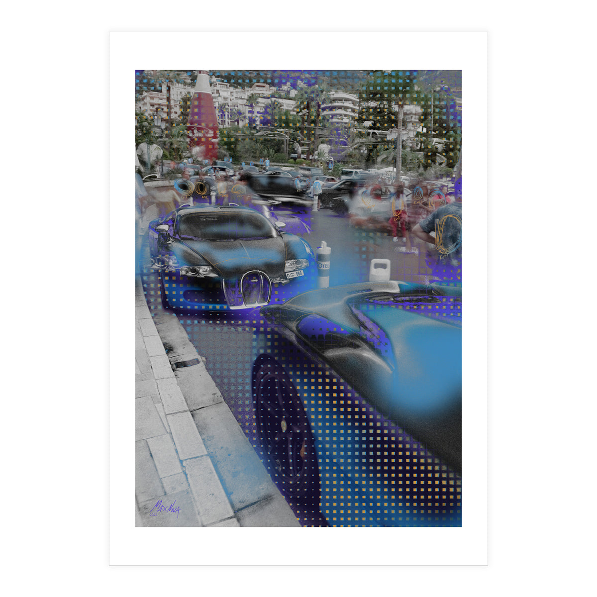 August ’22 — Blue Bugatti, Monaco (Print Only)