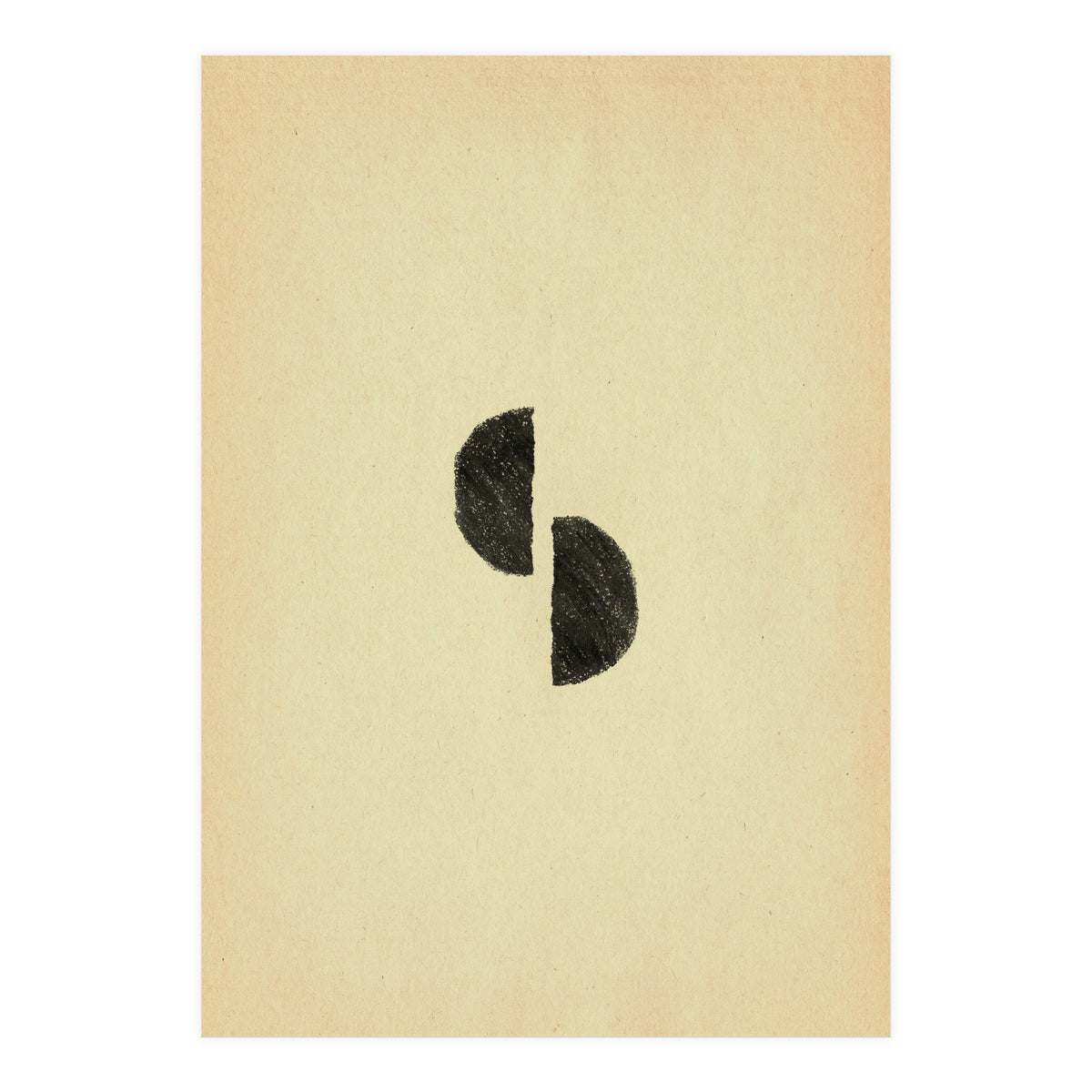 Abstract mid-century modern shapes (Print Only)