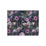 Flamingos Dark Jungle 2 (Print Only) thumbnail
