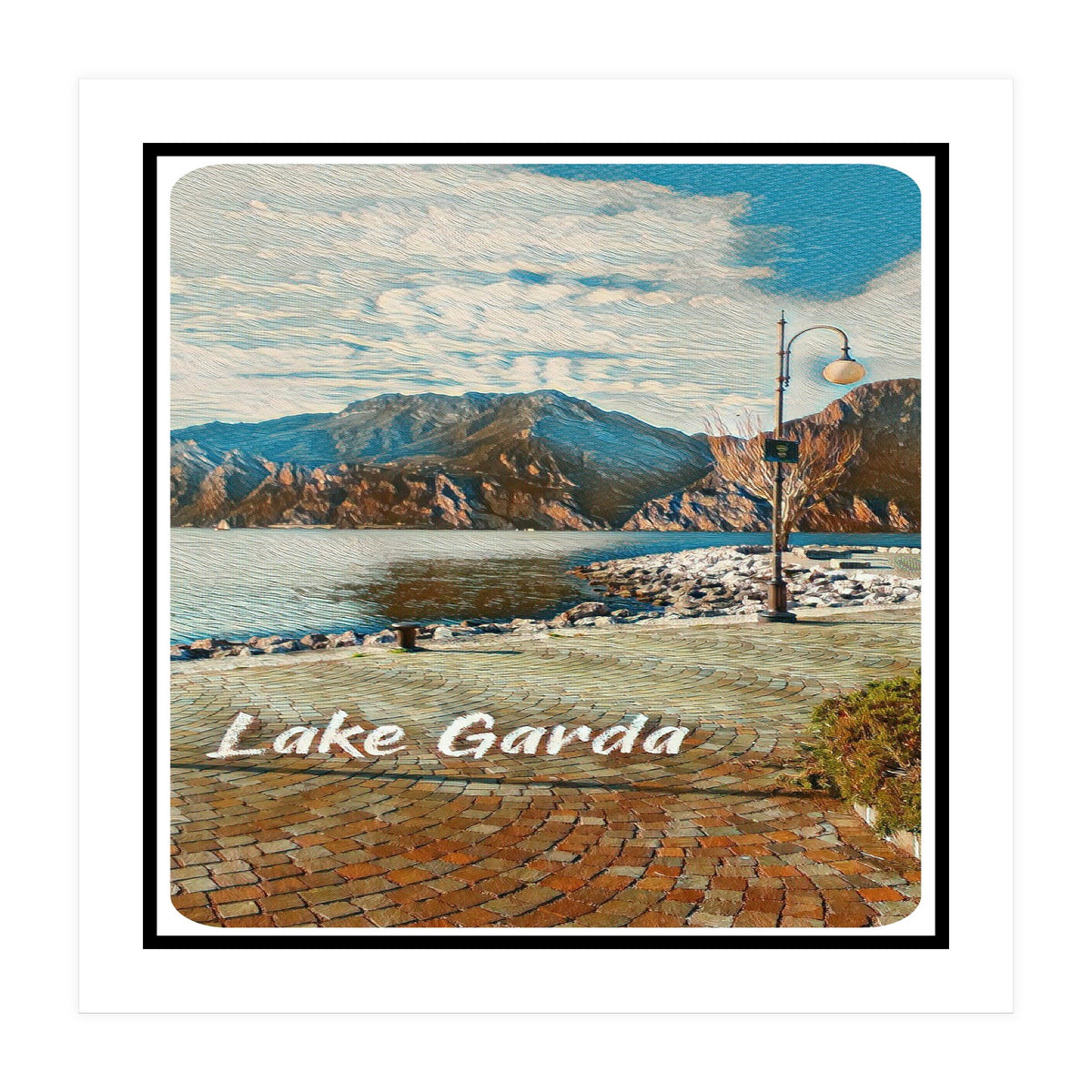 Calm Day On Lake Garda (Print Only)