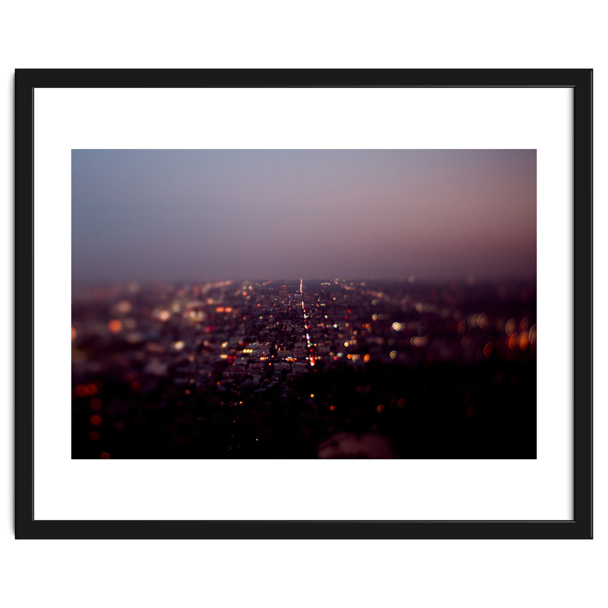 Aerial Los Angeles at Night