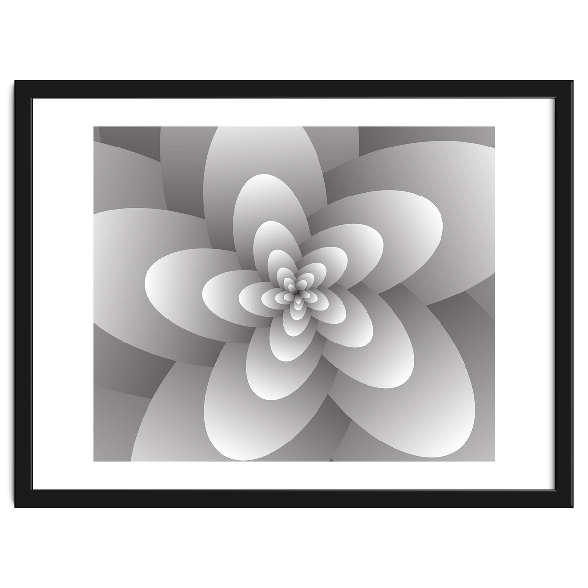 3d Abstract Floral Spiral