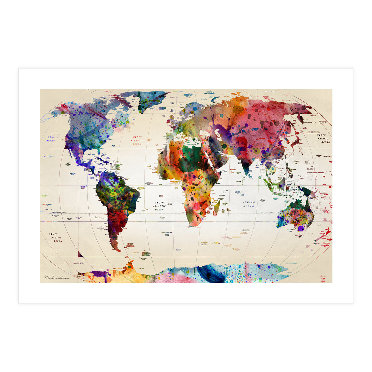 Map Of The World 2 (Print Only)