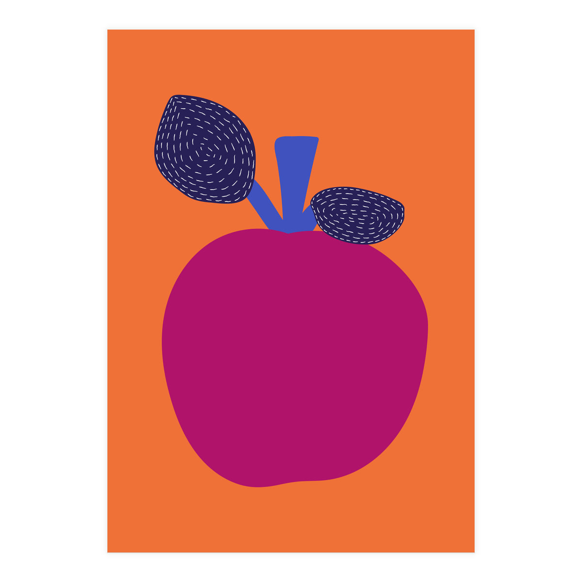 Fuchsia Apple Art (Print Only)