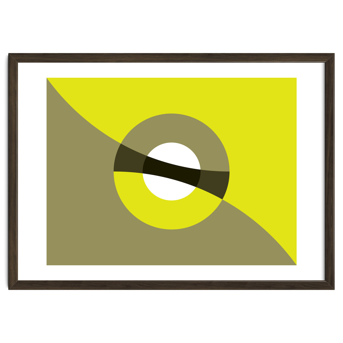 Geometric Shapes No. 44 -  mustard & beige