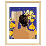 You're never alone when lost in the magic of a book, Bohemian Reader Botanical, Nude Plant Lady thumbnail