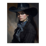 Gothic Cowgirl Moody Dark Painting  (Print Only) thumbnail