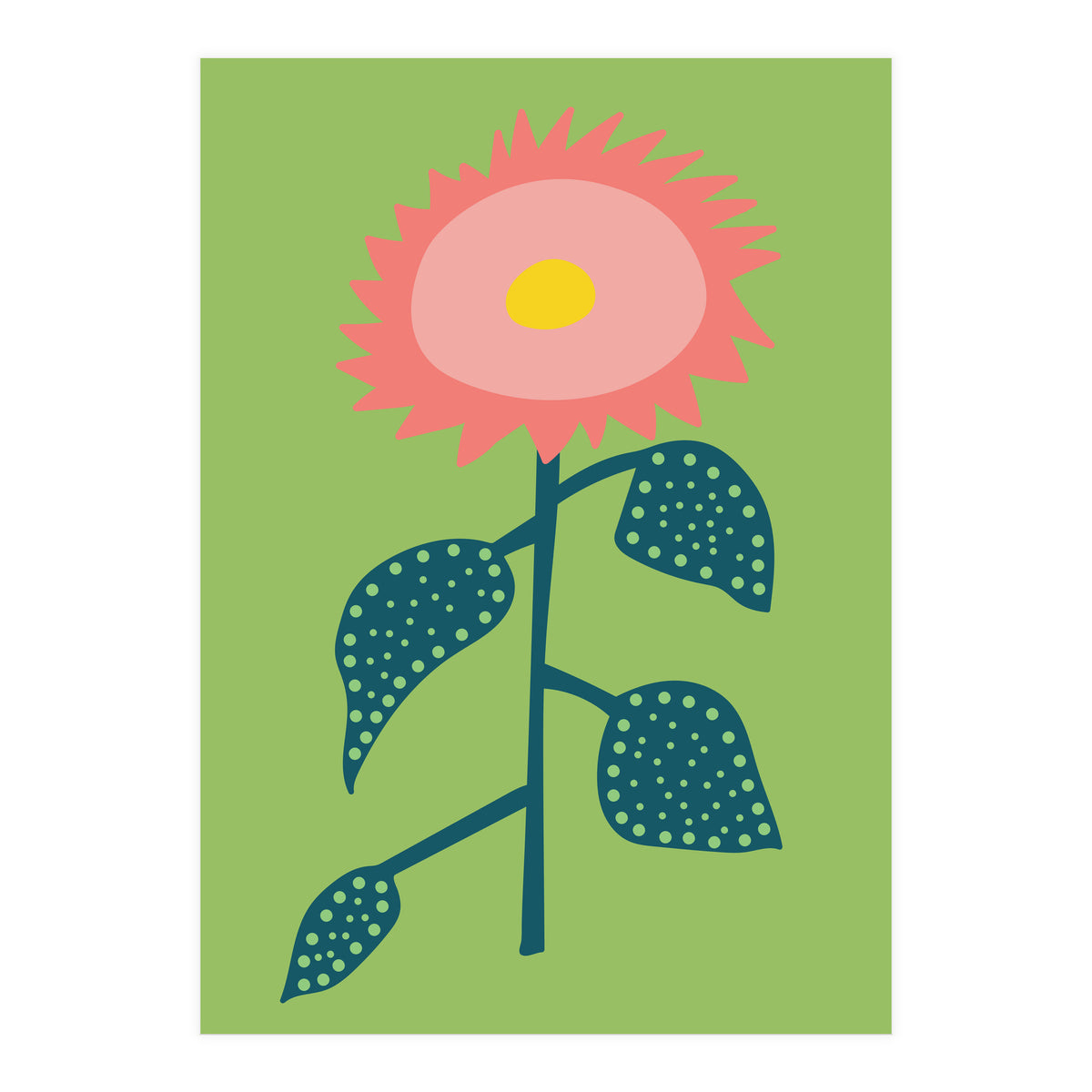 Abstract Sunflower Art (Print Only)