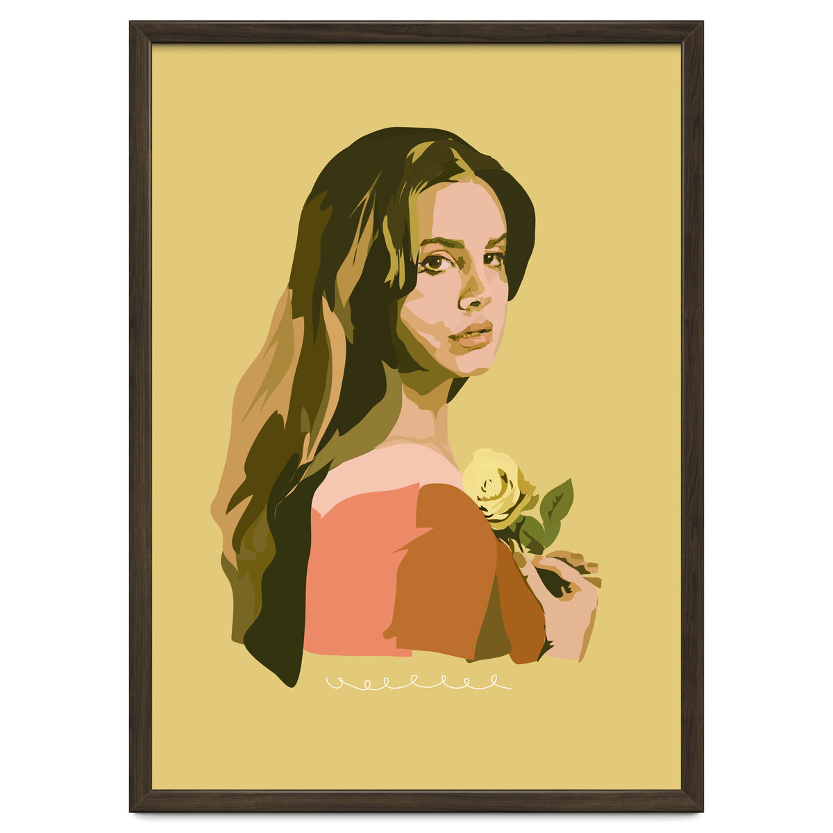 Lana Del Rey With Rose