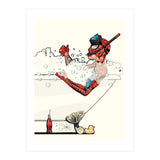 Spiderman in the Bath, funny Bathroom Humour (Print Only) thumbnail
