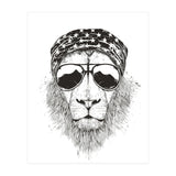 Wild Lion (bw) (Print Only) thumbnail