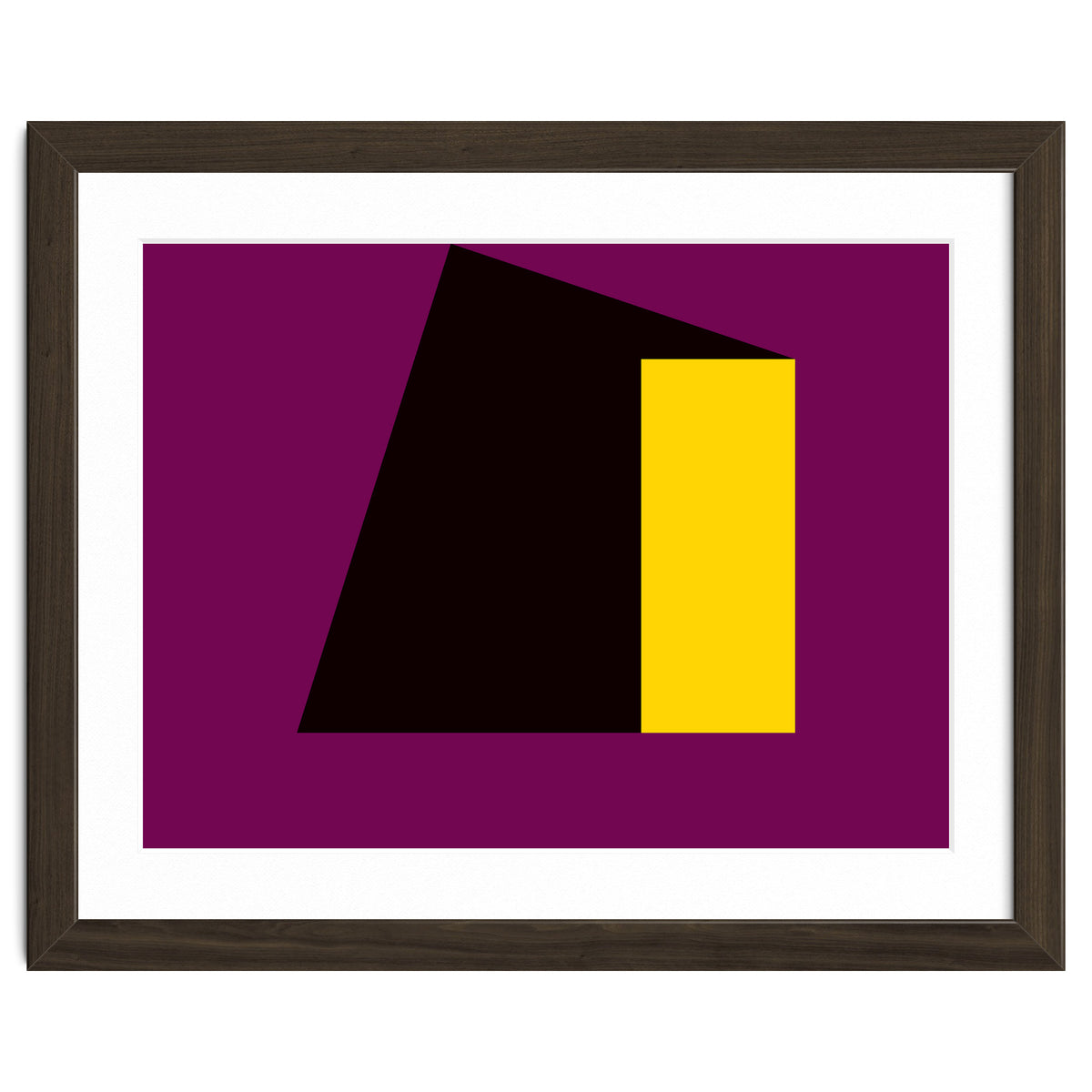Geometric Shapes No. 55 - purple & yellow