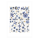 Indigo Flower Mashup (Print Only) thumbnail
