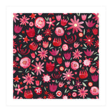 Summer Flower Circle Dark (Print Only) thumbnail