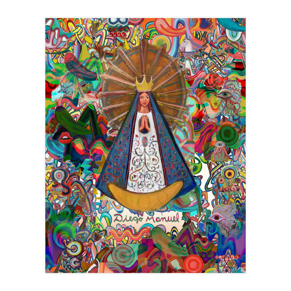 Virgen Y Graffiti 6 (Print Only)