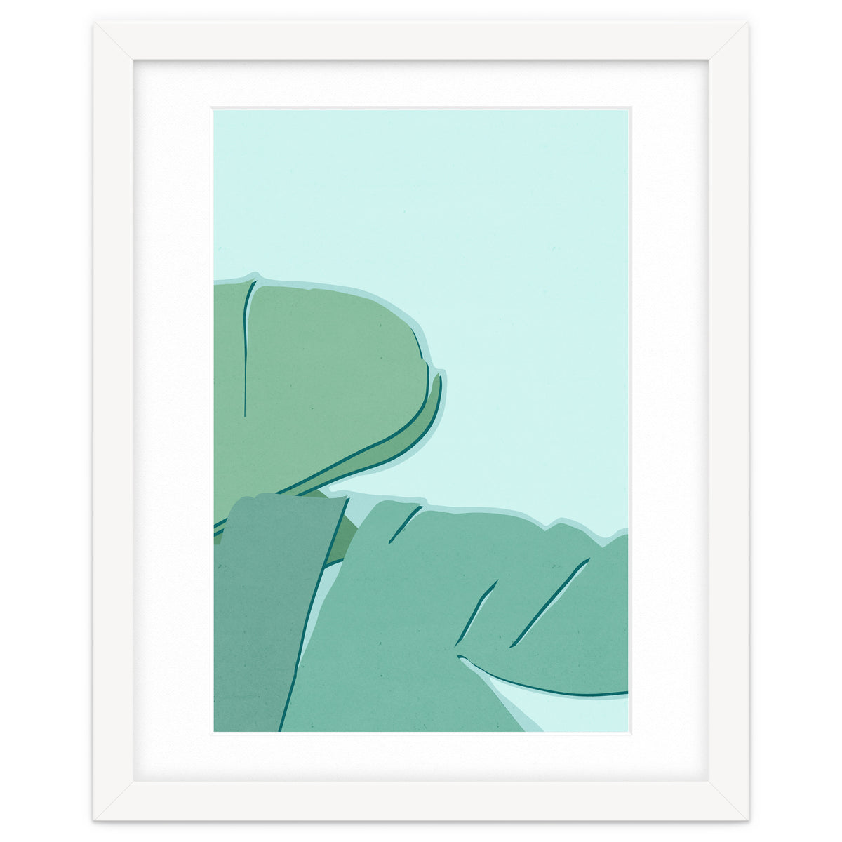 Abstract Banana Leaves Two - Greener Eden