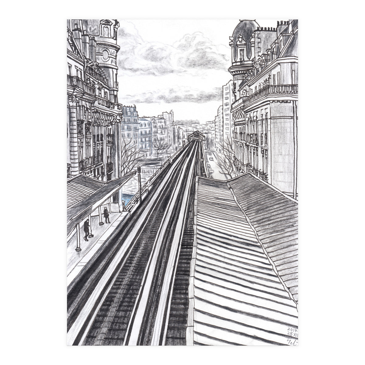 Railroad From Passy (Print Only)